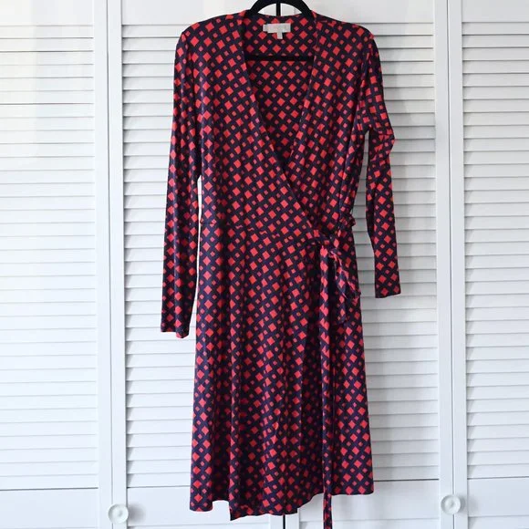 a line shirt dress knee length High Quality Round Neck Sleeveless Vintage Shirt Dress orange / L main image 1